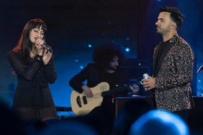 Michelle Sussett & Luis Fonsi en American Idol 2018.